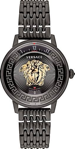 versace damenuhr schwarz